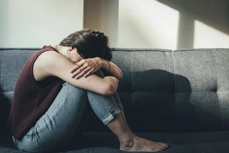 A woman struggles with complex PTSD.