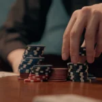 A person struggles with gambling addiction.