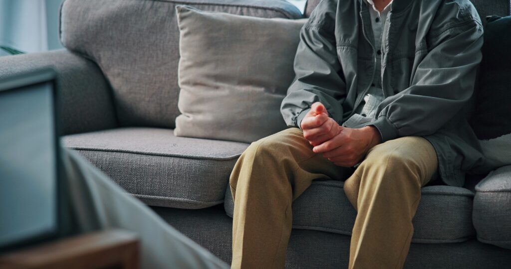 Nervous hands when talking to therapist at brockton ma drug rehab​.